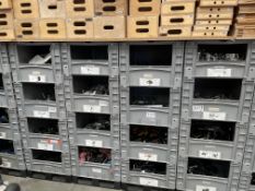 (16) Plastic Crates Containing Various Clamps, Gripheads, Poly Holders and Magic Arms As Lotted