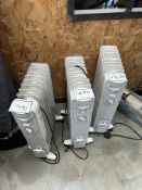 (3) Kingfisher Electric Oil Mobile Radiators