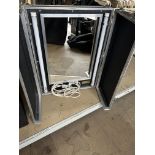 Screen Face Make-up Mirror with Lighting and Power in Flight Case. Please Note This is a Representat