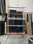 Homemaster Scaffold Tower with Ladder and Standing Platform (Approx 9.5ft (h) x 5.5ft (w) x 2ft (d))
