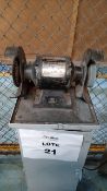 Lot of bench and pedestal grinders