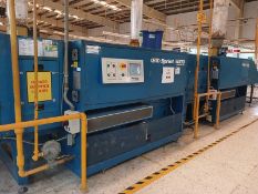 Gas screen printing conveyor dryers