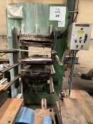 Molding press, capacity 236 tons.