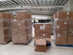 Lot of (56) boxes of new plastic hooks