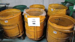 Lot of (13) pcs. approx. of garbage carts