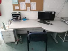 Lot of (20) pieces approximately of office furniture