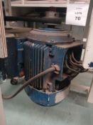 Table with motor for winding