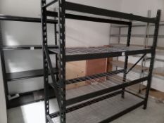 Lot of (6) pcs. of metal rack type shelves