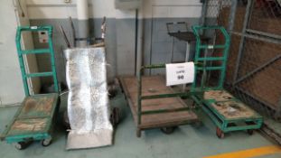 Lot of (7) pcs. of carts and handcarts