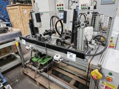 Pipe and pivot riveting machine