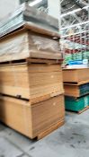Lot of approximately (258) pieces of wood chip panel