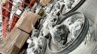 Lot of approximately (46,500) pieces of plastic casters