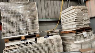 Lot of approximately (650) pieces of shed wall materials