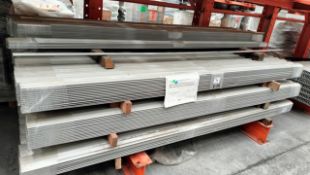 Lot of approximately (8,500) pieces of roofing trim and trim