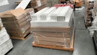 Lot of approximately (3,600) pieces of storage rack materials