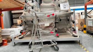 Lot of approximately (48) pieces of Self-Service Carts