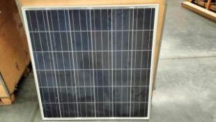 Lot of approximately (168) pieces of 125watt solar panels
