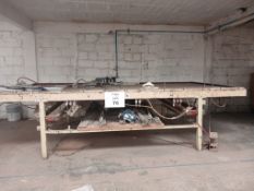 Cabinet door and frame clamping system