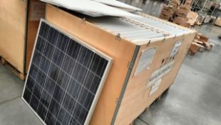 Lot of approximately (224) pieces of 125watt solar panels