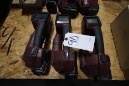 (3) CHT450 Battery Banding Tools, (1) Battery, No Charger