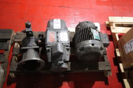 (2) Motors (1) TEFC 7.5 HP, 230/460/3/60, 1745 RPM, (1) Soles 5 HP, 220 Volt FLD, 1750 RPM, (1) Hydr