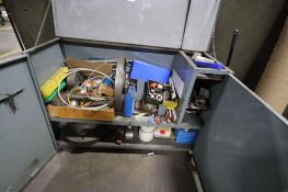 Steel Cabinet with Contents, Lathe Tooling, Chuck, Face Plate, Etc.