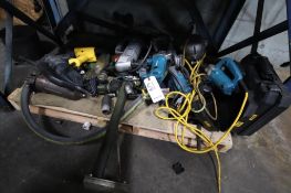 Assorted Electric Tools with Cut Cords