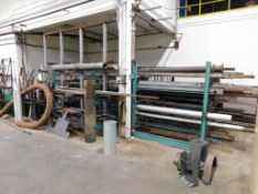 Lot of Steel Tube on rack and misc. sheet metal and steel pieces