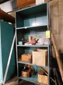 (2) Cabinets, Metal Shelf, File Cabinet with contents
