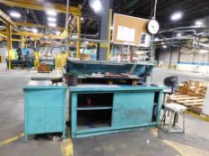 Metal Work Bench and Cabinet