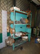 Lot of Welding Wire and Rods on Rack