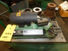 TDR Grinder with cabinet, includes assorted grinding wheels