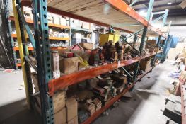Contents of 3 Sections of Racking-Bearings, Pillow Blocks, Repair Parts, Drive, Belts, Etc.