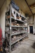 Pallet Rack with Contents-Steel, Gears, Motors, Etc.