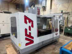Haas VF3 VMC, S/N: 15354, 360-4480V, 3 PH, 50/60 Htz, Fill Load: 20 Amps, Largest Load: 20 Amps