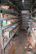 Contents of Parts Room-Steel, Fasteners, Gears, Pulleys, Etc. (Both Levels)