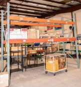 (1) section pallet rack (2) 42