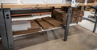 Uline workbench butcherblock wooden top approx. 96 x 35-1/2
