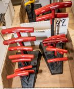 (2) Bondhus T-handle allen key sets metric