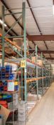 (10) sections pallet racking, (1) 42