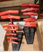 (2) Bondhus T-handle allen key sets metric