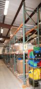 (10) sections pallet racking, (1) 42