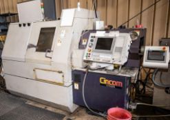Cincom Citizen M32 CNC s/n P14120, 2004, w/ Cool Blaster high pressure coolant pump, chip conveyor,