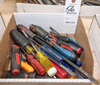 Box various screwdrivers, torx drivers, etc.