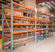 (3) section pallet rack (4) 42