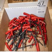 Box mixed Bondhus T-handle allen keys