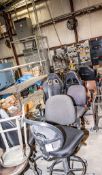 35 plus chairs and stools, most from assembly area not machining area also includes chair group in w