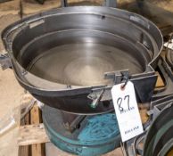 Vibratory bowl parts feeder similar size to lot 86