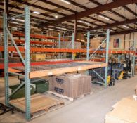 (2) sections pallet rack (3) 42