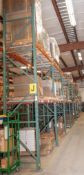 (10) sections pallet racking, (1) 42
